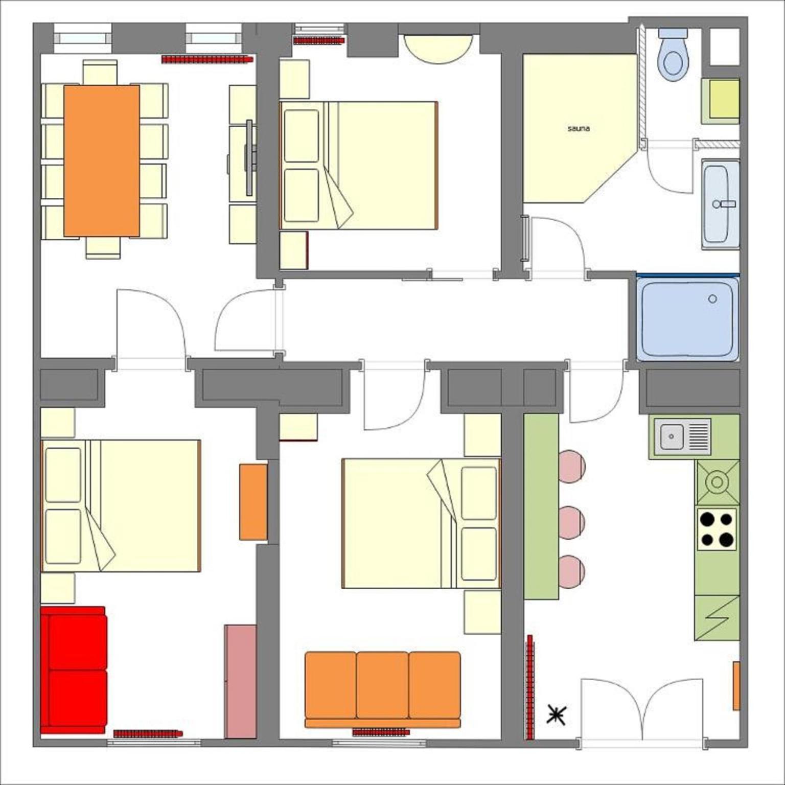 פראג Brooklyn Sauna Apt By Ruterra מראה חיצוני תמונה